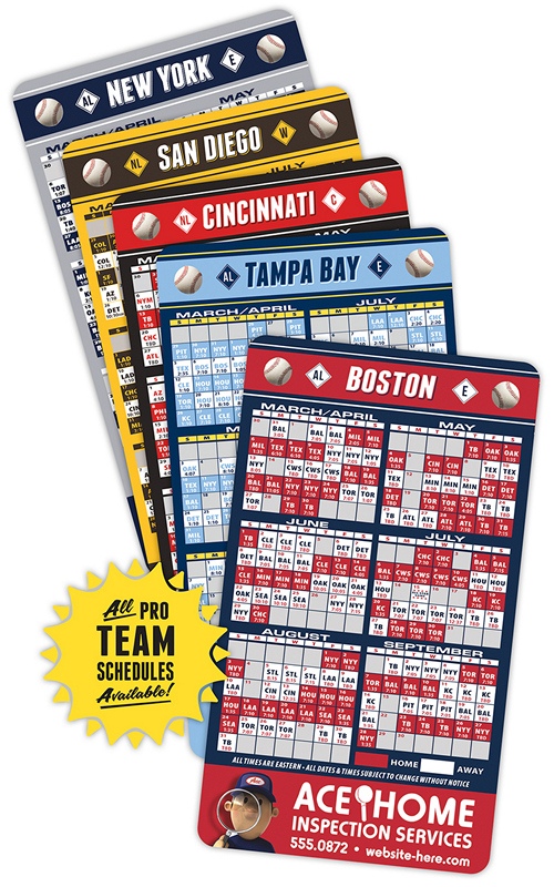 Get 6 Months Of Advertising With Baseball Schedule Magnets 