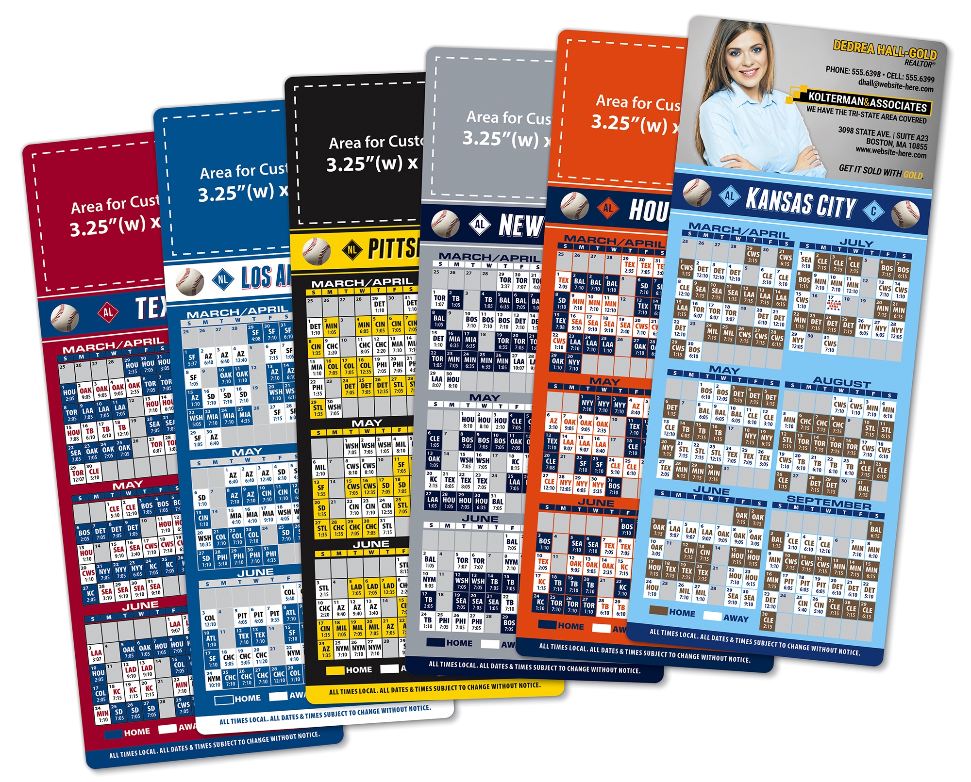 Get 6 Months of Advertising with Baseball Schedule Magnets!