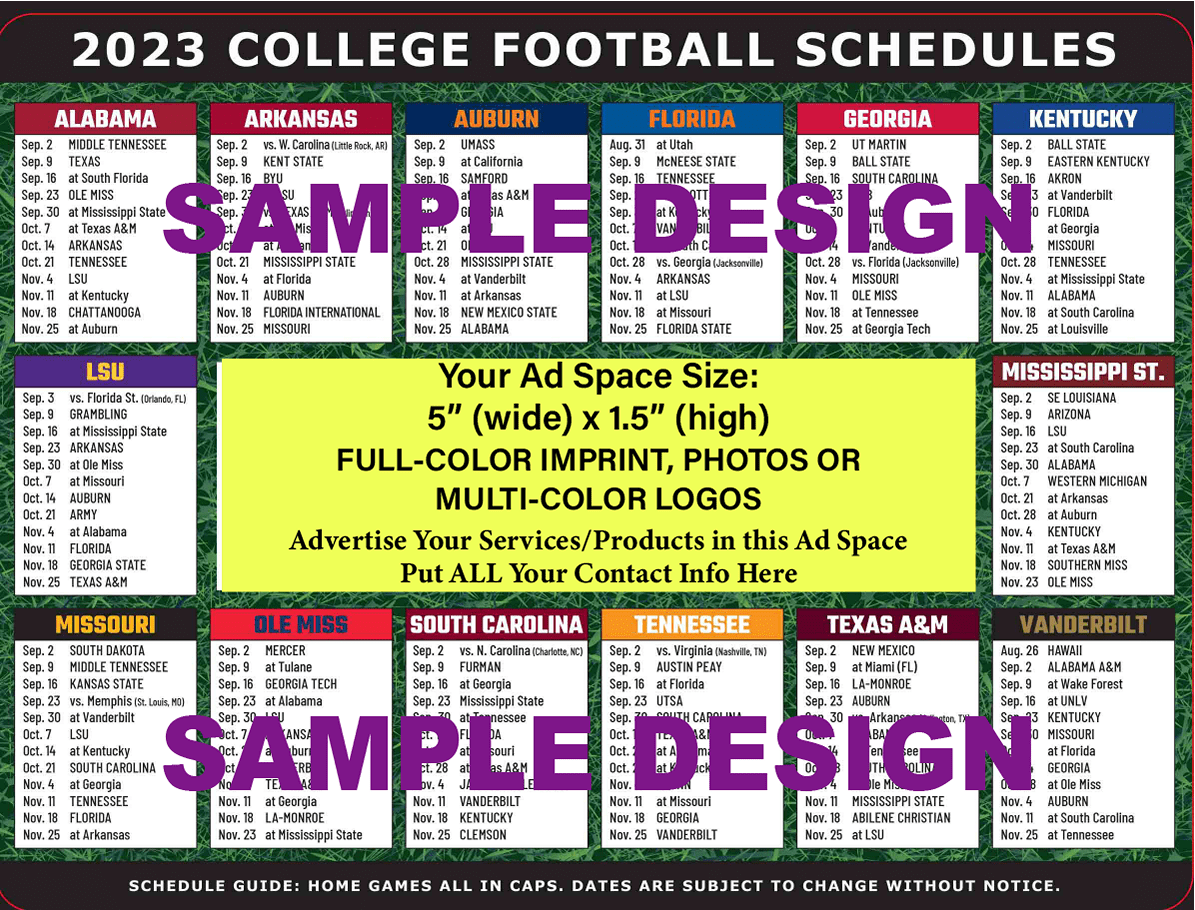 2024 SEC Football Schedule