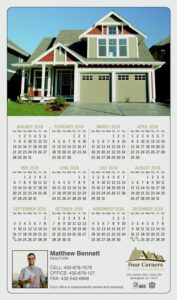4x7 Calendar Magnet